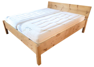 OrthoDorn® Bett Modell Zirbe "AHRNTAL", mit Kopfteil