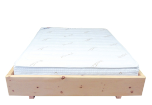 OrthoDorn® Bett Modell Zirbe "SCHWEBE", ohne Kopfteil