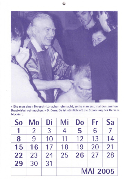 3. Selbsthilfe-Kalender der Dorn-Therapie 2005