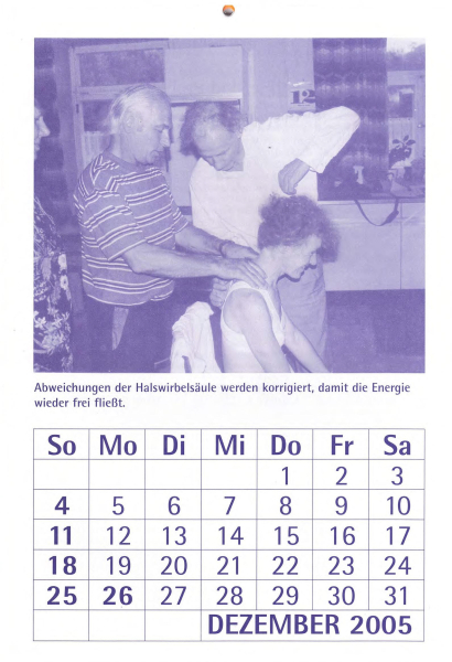 3. Selbsthilfe-Kalender der Dorn-Therapie 2005