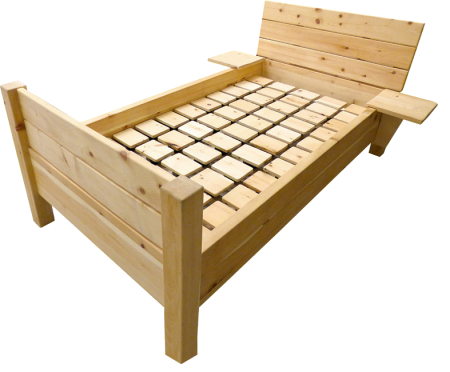 OrthoDorn® Bett Modell Fanny, Buche, mit Kopfteil