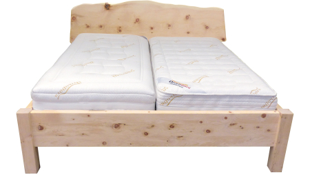 OrthoDorn® Bett Modell Zirbe "STANDARD", Kopfteil "Rustikal"
